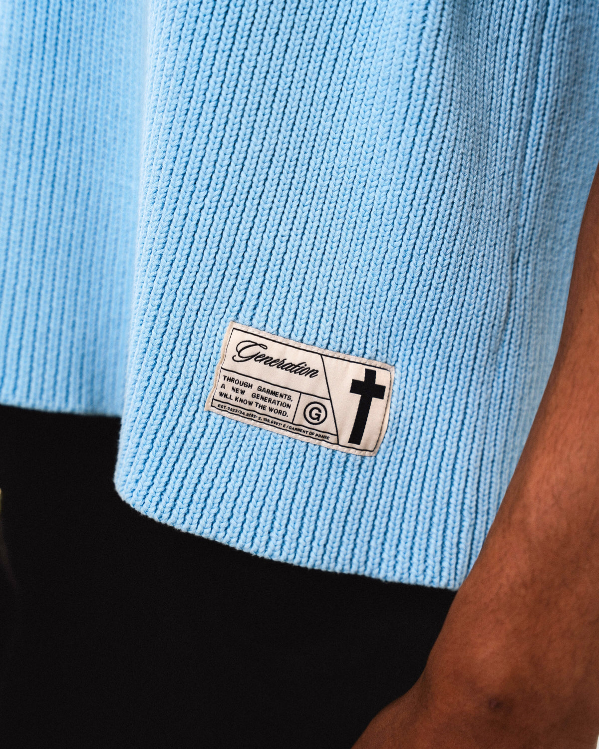 "SAVED BY JESUS" - MATCHA KNIT JERSEY