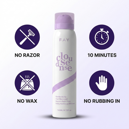 FAY - Silky Smooth Skin in 10 Minutes, Pain-Free Mousse